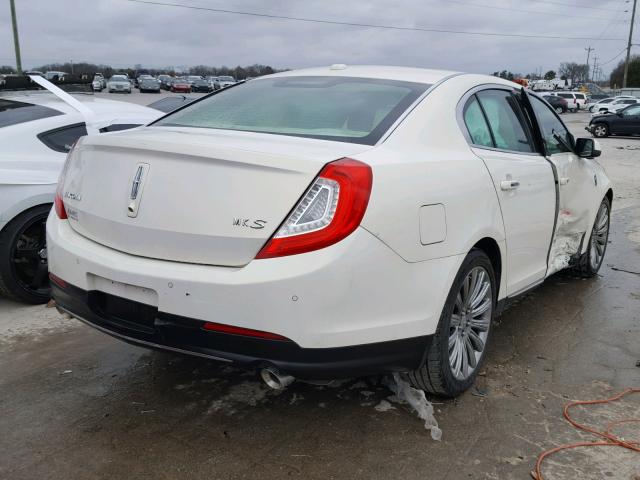 1LNHL9DK4DG605884 - 2013 LINCOLN MKS WHITE photo 4