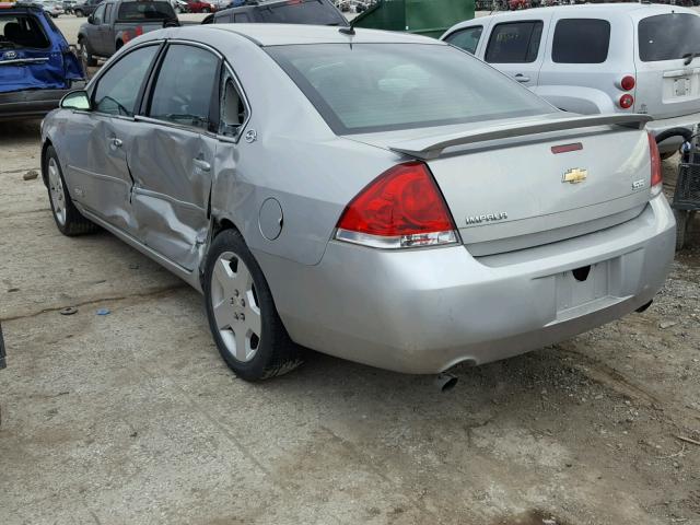 2G1WD58C289110195 - 2008 CHEVROLET IMPALA SUP ვერცხლისფერი ფოტო 3