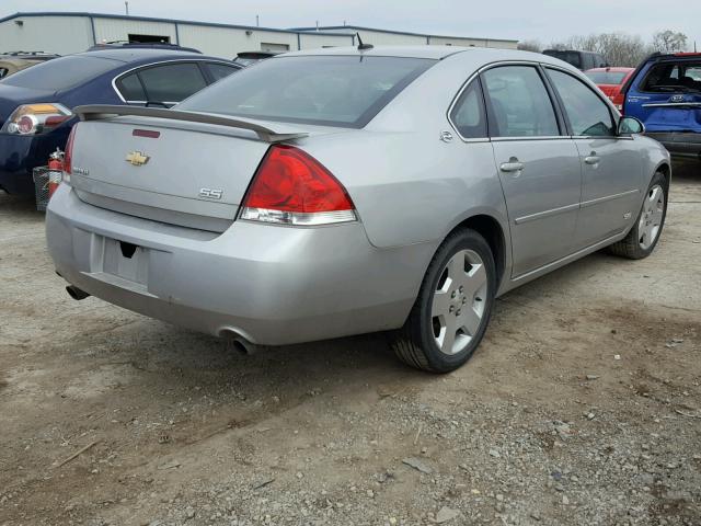 2G1WD58C289110195 - 2008 CHEVROLET IMPALA SUP ვერცხლისფერი ფოტო 4