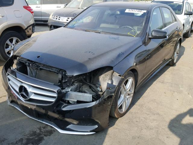 WDDHF5KB6EA796614 - 2014 MERCEDES-BENZ E 350 BLACK photo 2