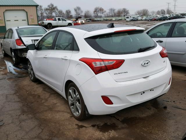 KMHD35LEXDU040271 - 2013 HYUNDAI ELANTRA GT WHITE photo 3