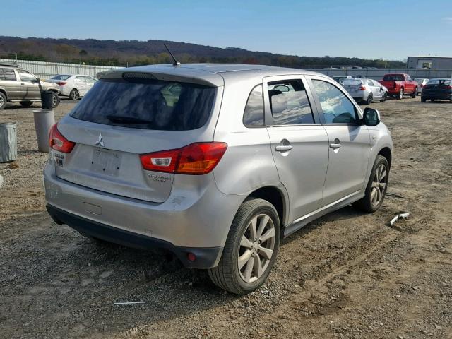 4A4AP3AU0DE003033 - 2013 MITSUBISHI OUTLANDER SILVER photo 4