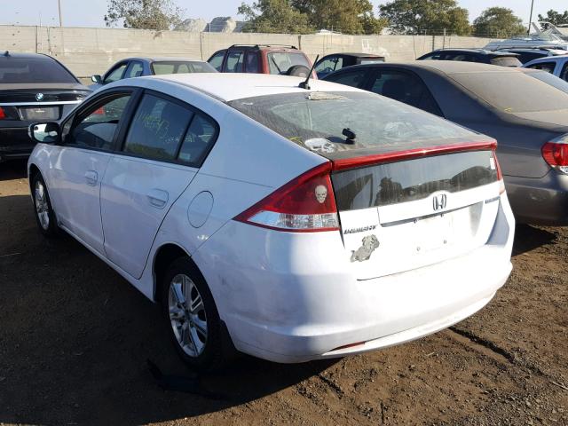 JHMZE2H7XAS013008 - 2010 HONDA INSIGHT EX WHITE photo 3