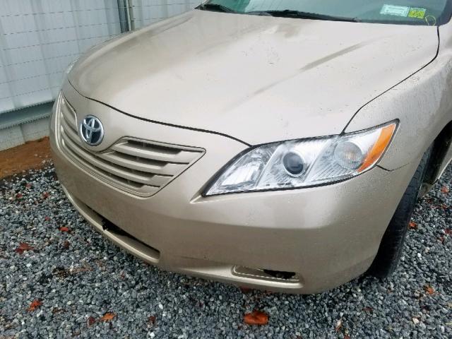 4T1BE46K78U238535 - 2008 TOYOTA CAMRY CE TAN photo 9