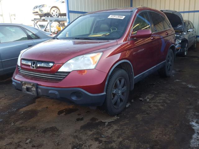 JHLRE487X7C083076 - 2007 HONDA CR-V EXL MAROON photo 2