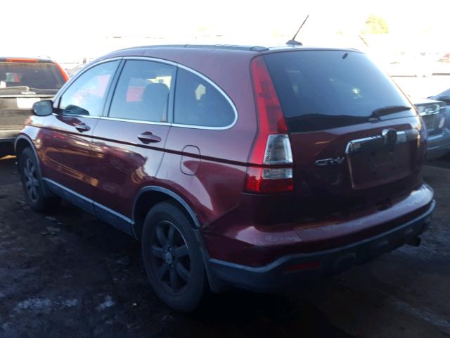 JHLRE487X7C083076 - 2007 HONDA CR-V EXL MAROON photo 3