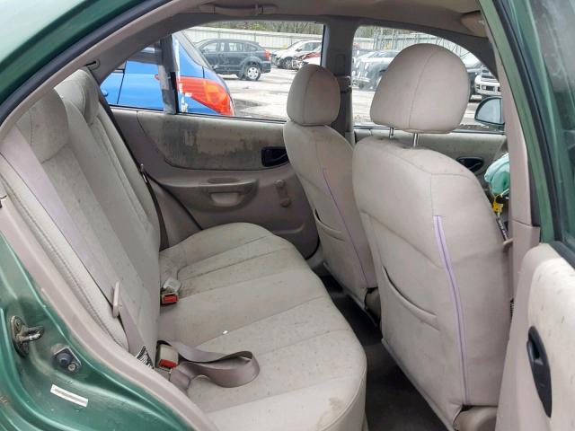 KMHCG45C95U664313 - 2005 HYUNDAI ACCENT GL GREEN photo 6