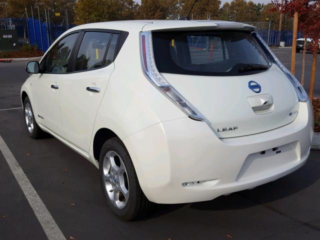 JN1AZ0CP5CT020642 - 2012 NISSAN LEAF SV WHITE photo 3