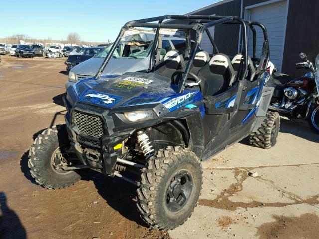 4XAVCE875GB343971 - 2016 POLARIS RZR 4 900 BLUE photo 2