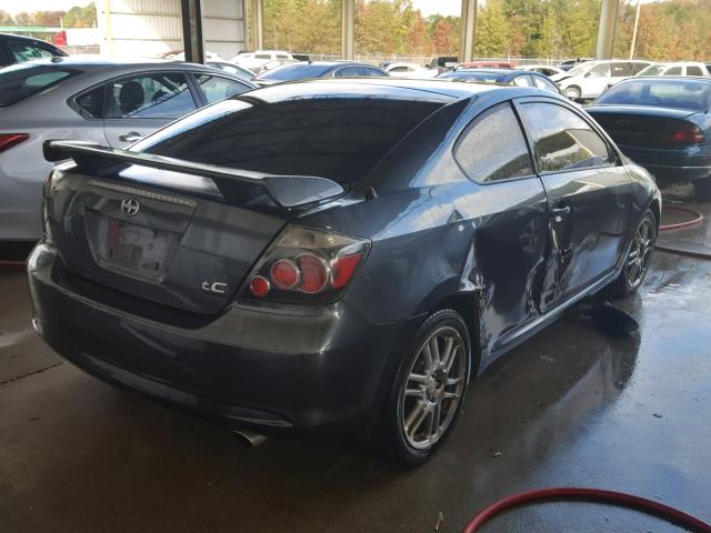 JTKDE167780261952 - 2008 TOYOTA SCION TC ნაცრისფერი ფოტო 4