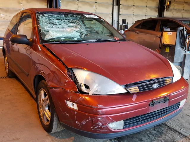 3FAHP3139YR126772 - 2000 FORD FOCUS ZX3 RED photo 1