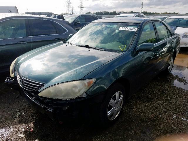 4T1BE32K65U060323 - 2005 TOYOTA CAMRY LE GREEN photo 2