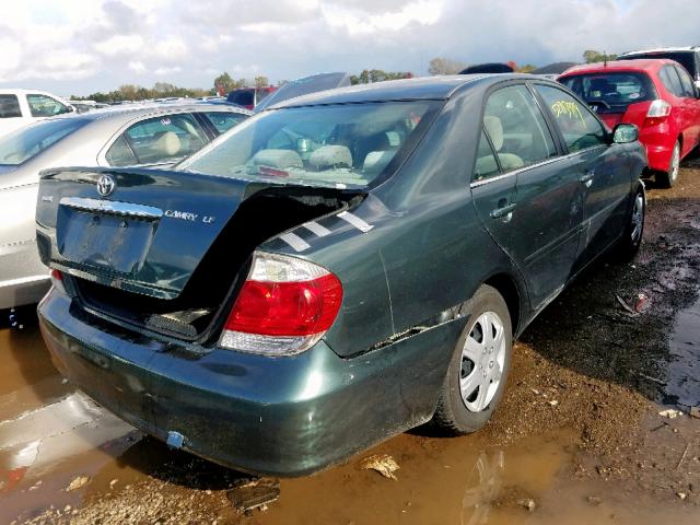 4T1BE32K65U060323 - 2005 TOYOTA CAMRY LE GREEN photo 4