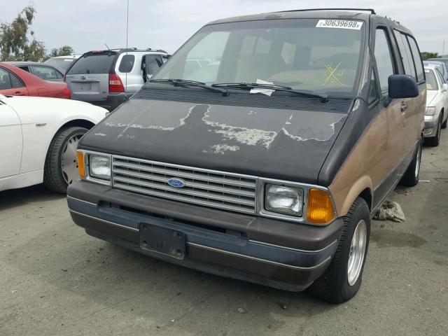 1FMCA11U6JZA79071 - 1988 FORD AEROSTAR BROWN photo 2