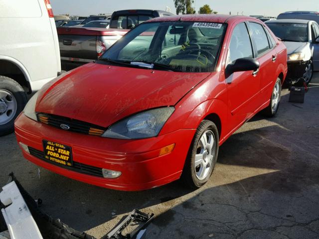 1FAFP38Z04W153836 - 2004 FORD FOCUS ZTS RED photo 2