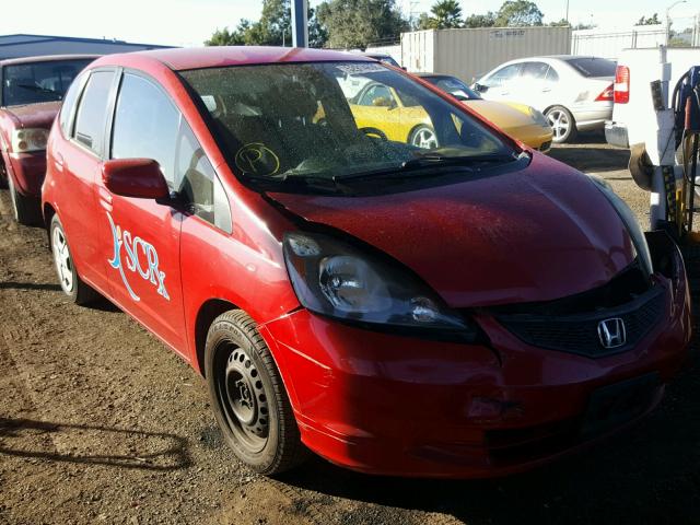 JHMGE8H3XDC043440 - 2013 HONDA FIT RED photo 1