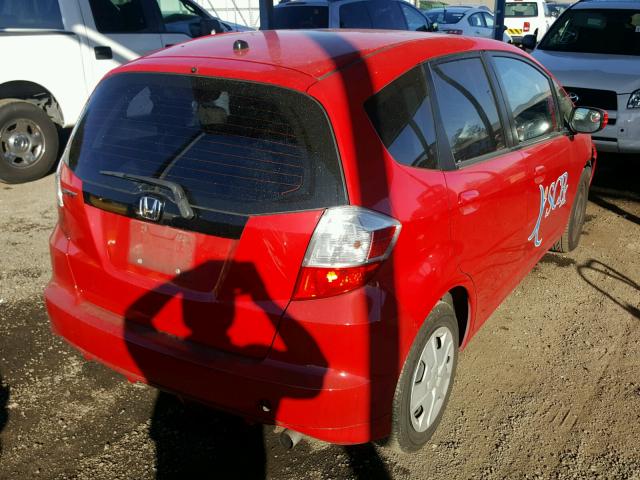 JHMGE8H3XDC043440 - 2013 HONDA FIT RED photo 4