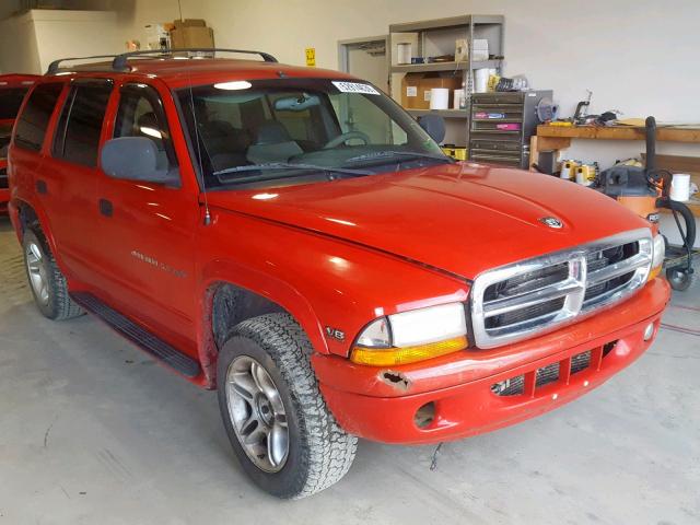 1B4HS28Z0YF250355 - 2000 DODGE DURANGO RED photo 1