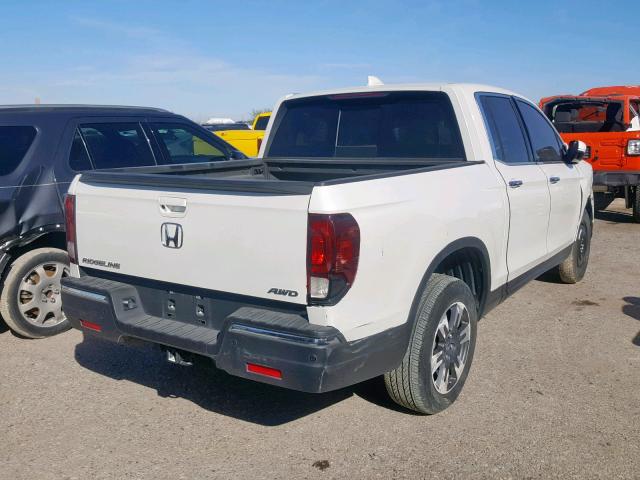 5FPYK3F73HB031525 - 2017 HONDA RIDGELINE WHITE photo 4