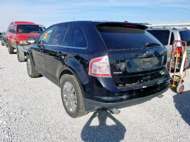 2FMDK39C08BB23328 - 2008 FORD EDGE LIMIT BLACK photo 3