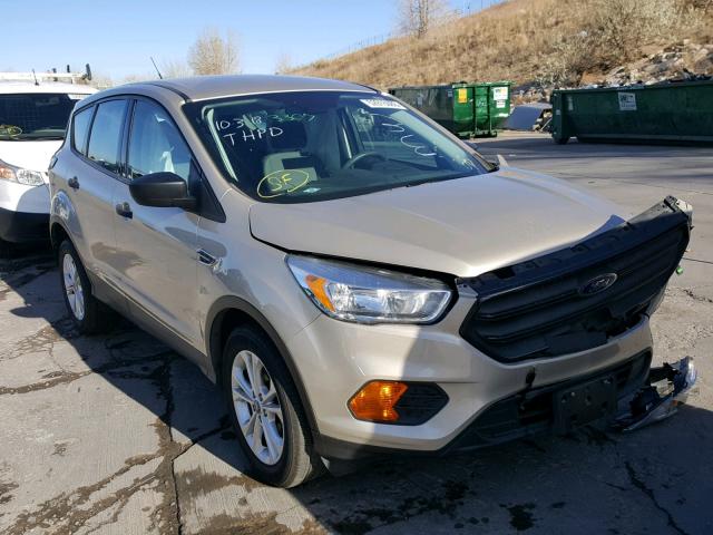 1FMCU0F7XHUD87114 - 2017 FORD ESCAPE S GOLD photo 1