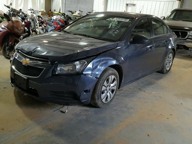 1G1PA5SH4E7156593 - 2014 CHEVROLET CRUZE LS BLUE photo 2