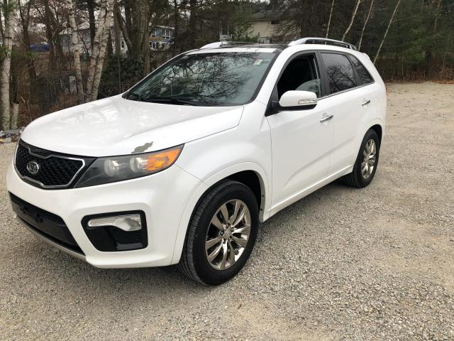 5XYKW4A23BG102694 - 2011 KIA SORENTO SX WHITE photo 2