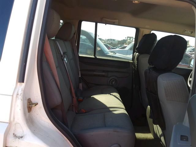 1J8HH48N36C314194 - 2006 JEEP COMMANDER WHITE photo 6