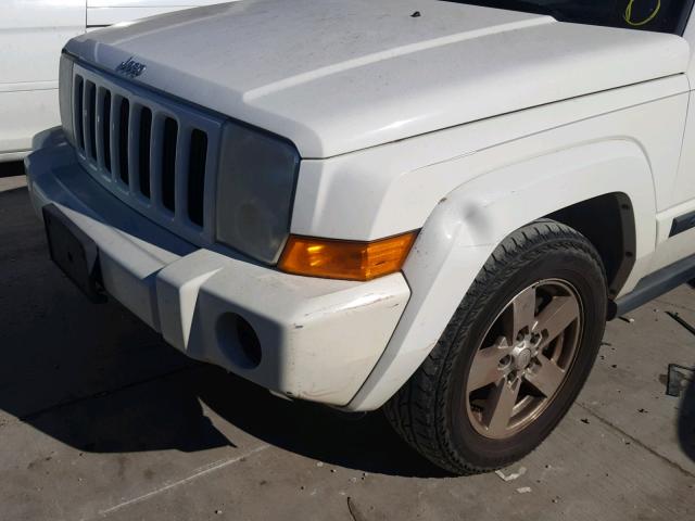 1J8HH48N36C314194 - 2006 JEEP COMMANDER WHITE photo 9