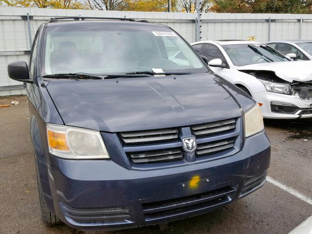 1D8HN44H18B110360 - 2008 DODGE GRAND CARA BLUE photo 9