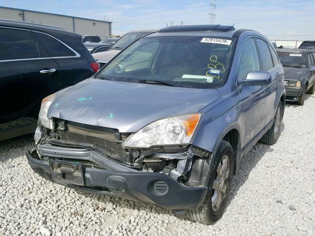 JHLRE38718C033064 - 2008 HONDA CR-V EXL BLUE photo 2