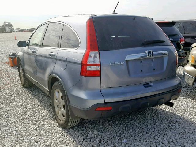 JHLRE38718C033064 - 2008 HONDA CR-V EXL BLUE photo 3