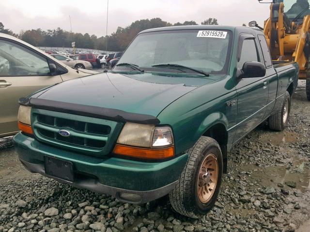 1FTYR14V4XTA38800 - 1999 FORD RANGER SUP GREEN photo 2