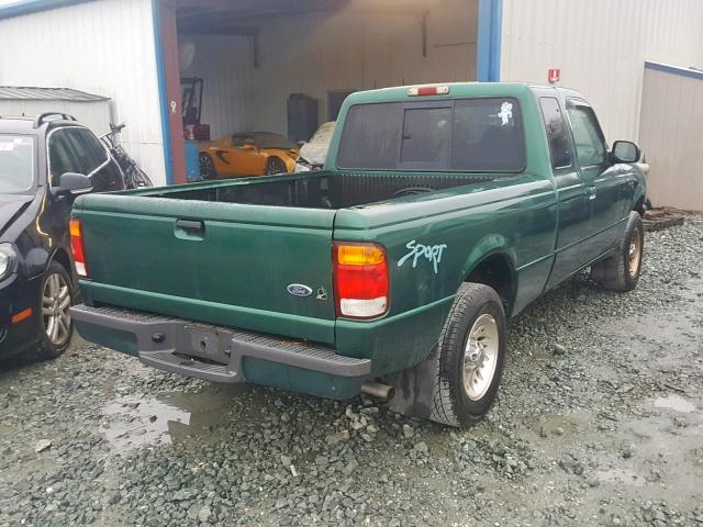 1FTYR14V4XTA38800 - 1999 FORD RANGER SUP GREEN photo 4