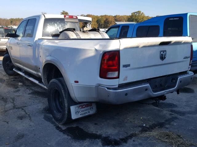 3D73Y4CL3AG140047 - 2010 DODGE RAM 3500 WHITE photo 3