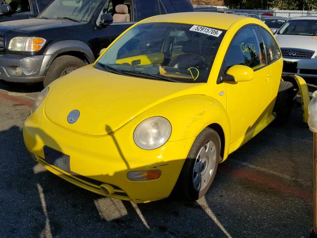3VWCK21C92M457480 - 2002 VOLKSWAGEN NEW BEETLE 黄色 照片 2