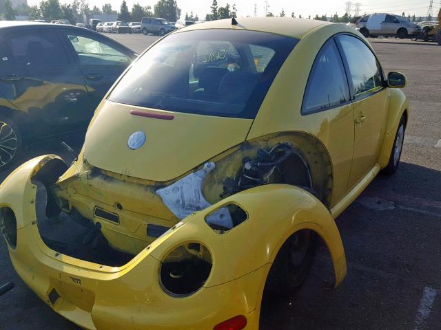 3VWCK21C92M457480 - 2002 VOLKSWAGEN NEW BEETLE 黄色 照片 4