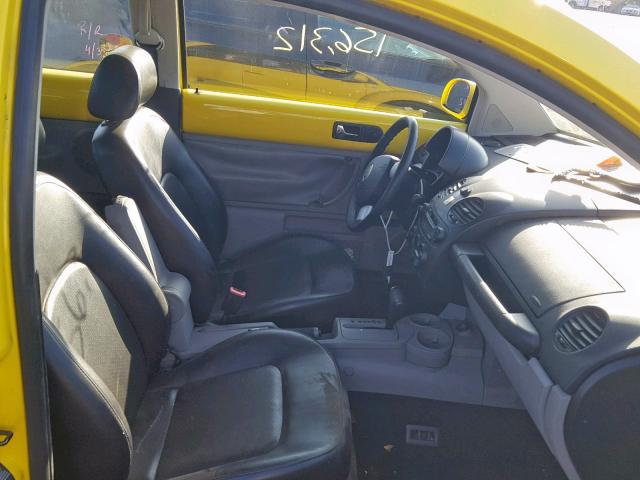 3VWCK21C92M457480 - 2002 VOLKSWAGEN NEW BEETLE 黄色 照片 5