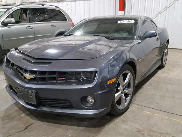 2G1FK1EJXA9120934 - 2010 CHEVROLET CAMARO SS GRAY photo 2