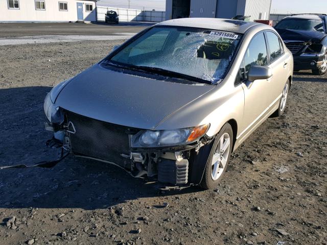 1HGFA16918L072663 - 2008 HONDA CIVIC EXL GOLD photo 2