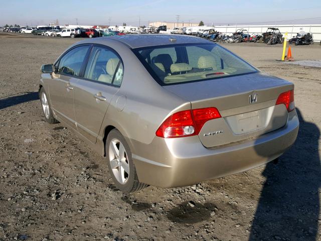 1HGFA16918L072663 - 2008 HONDA CIVIC EXL GOLD photo 3