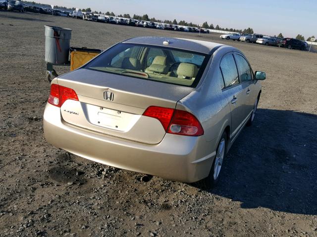 1HGFA16918L072663 - 2008 HONDA CIVIC EXL GOLD photo 4