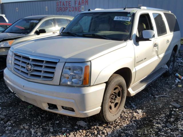 3GYFK66N55G247943 - 2005 CADILLAC ESCALADE E WHITE photo 2