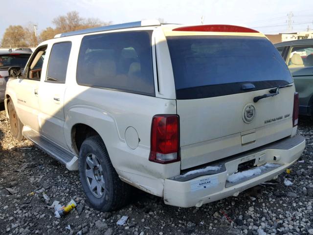 3GYFK66N55G247943 - 2005 CADILLAC ESCALADE E WHITE photo 3