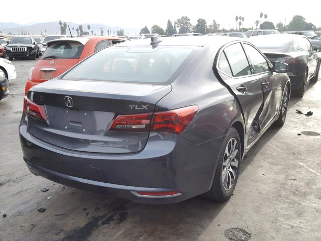 19UUB1F55GA011568 - 2016 ACURA TLX TECH GRAY photo 4