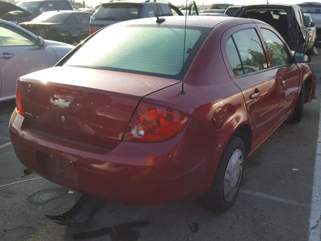 1G1AD5F55A7201306 - 2010 CHEVROLET COBALT 1LT RED photo 4