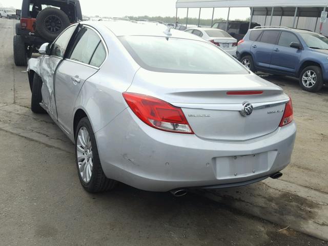 2G4GS5EV7C9215746 - 2012 BUICK REGAL PREM SILVER photo 3