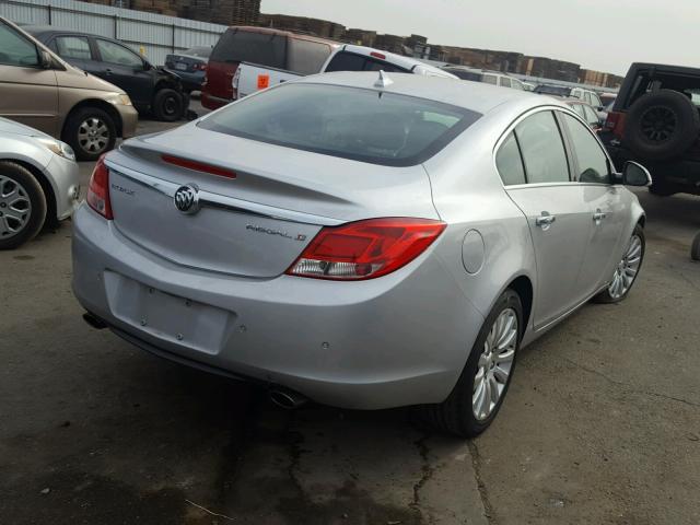 2G4GS5EV7C9215746 - 2012 BUICK REGAL PREM SILVER photo 4