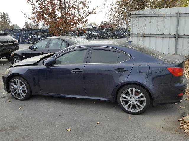 JTHBK262775041454 - 2007 LEXUS IS250 BLUE photo 3