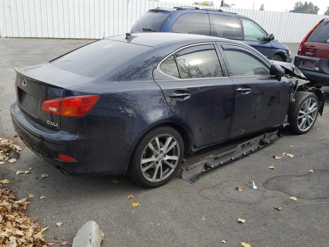 JTHBK262775041454 - 2007 LEXUS IS250 BLUE photo 4